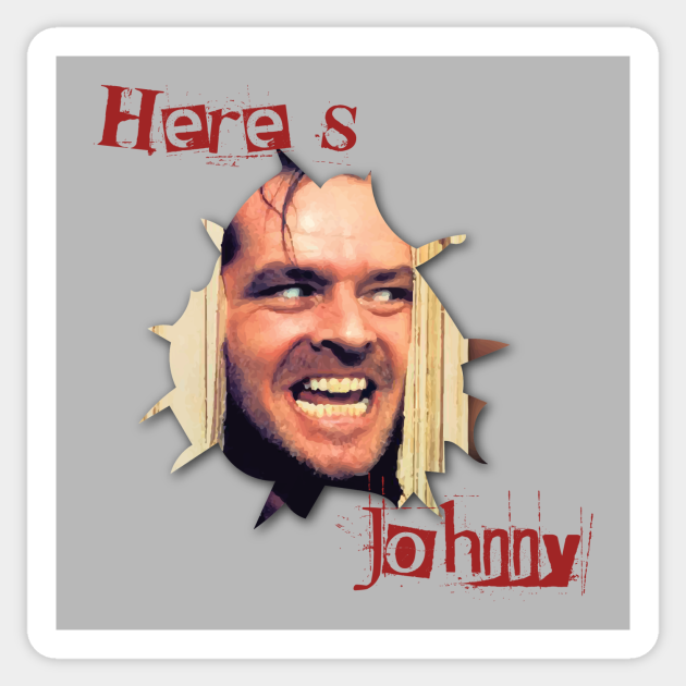 heres johnny bookshelf